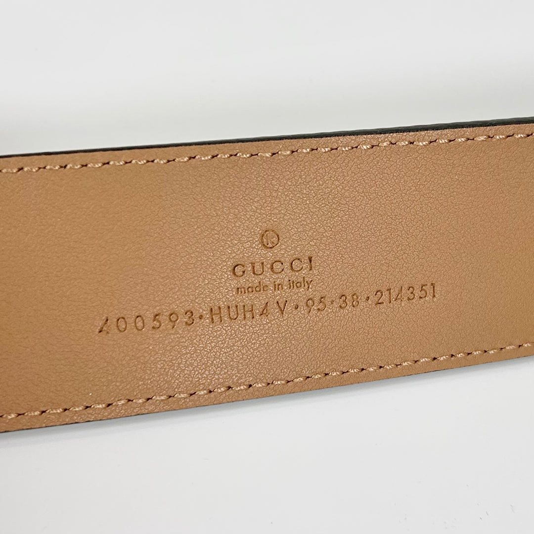 Gucci GG Marmont Monogram Belt Beige 95 38