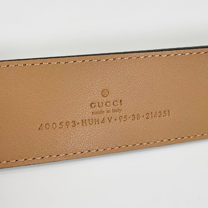 Gucci GG Marmont Monogram Belt Beige 95 38