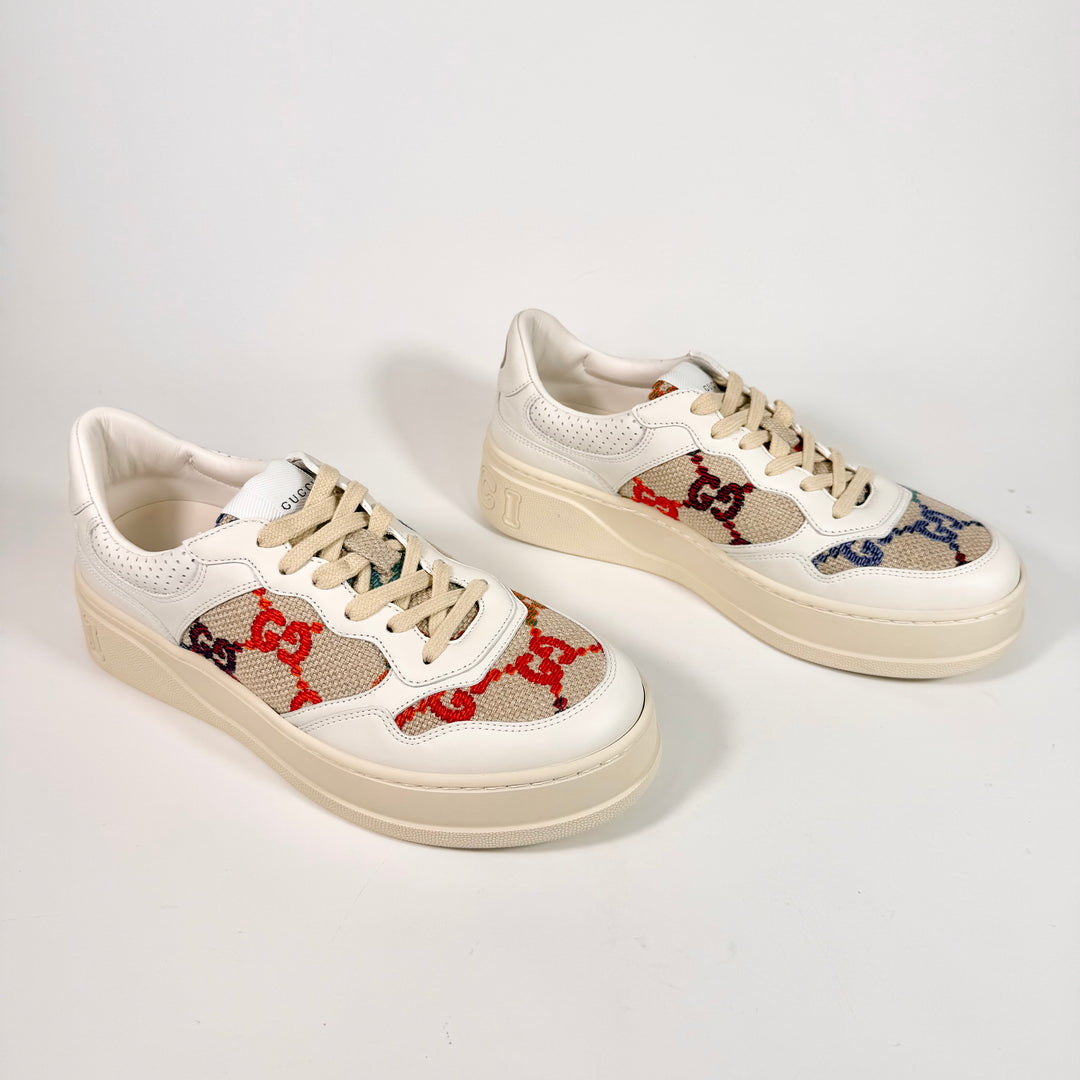 Gucci Dali Soft Calfskin GG Platform Sneaker - Women’s 10.5