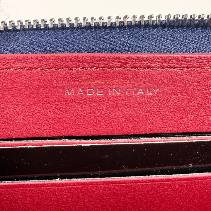 Chanel Aged Calfskin Quilted Gabrielle Zip Around Wallet