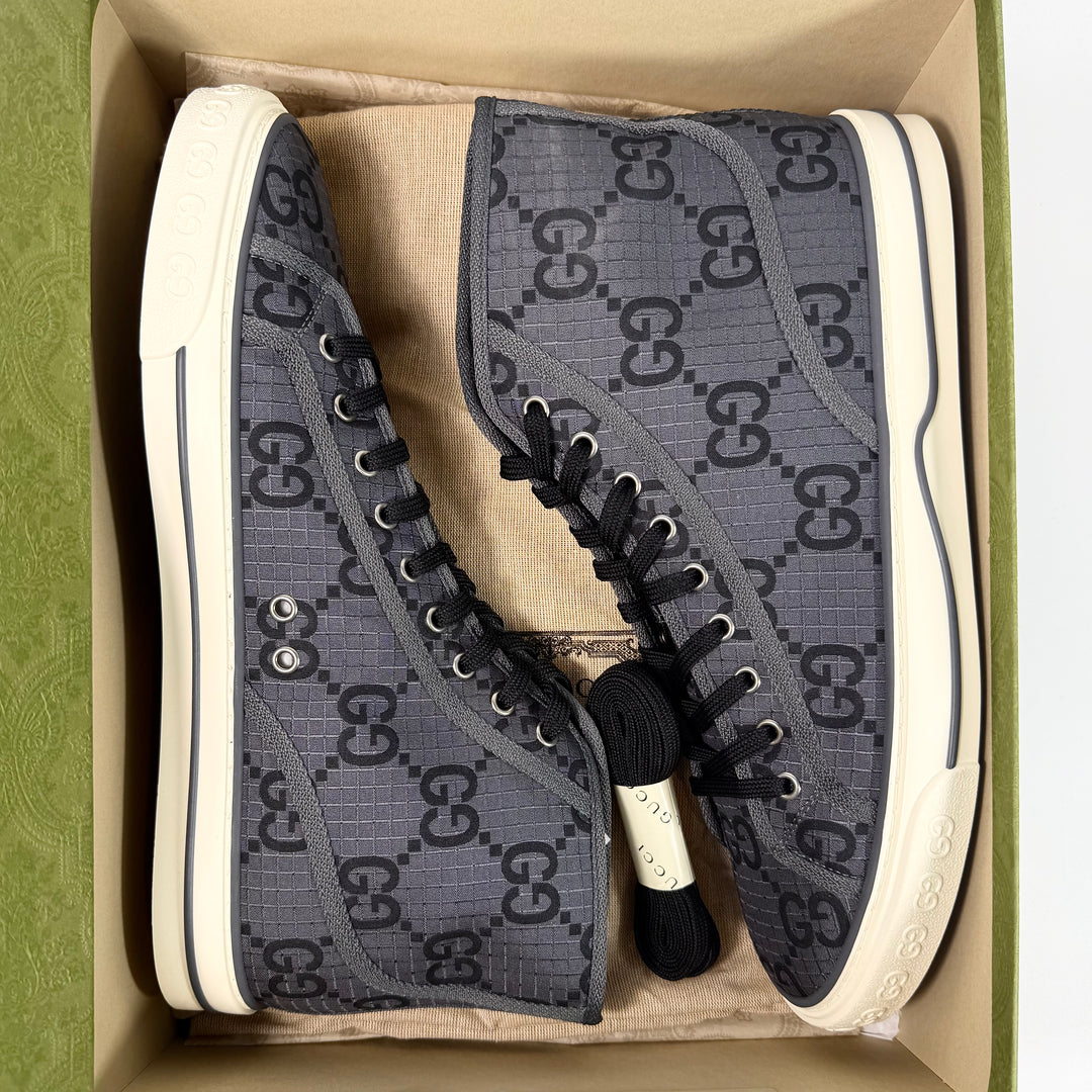 Gucci Maxi GG 1977 Tennis High Top Sneaker - Men’s 12.5