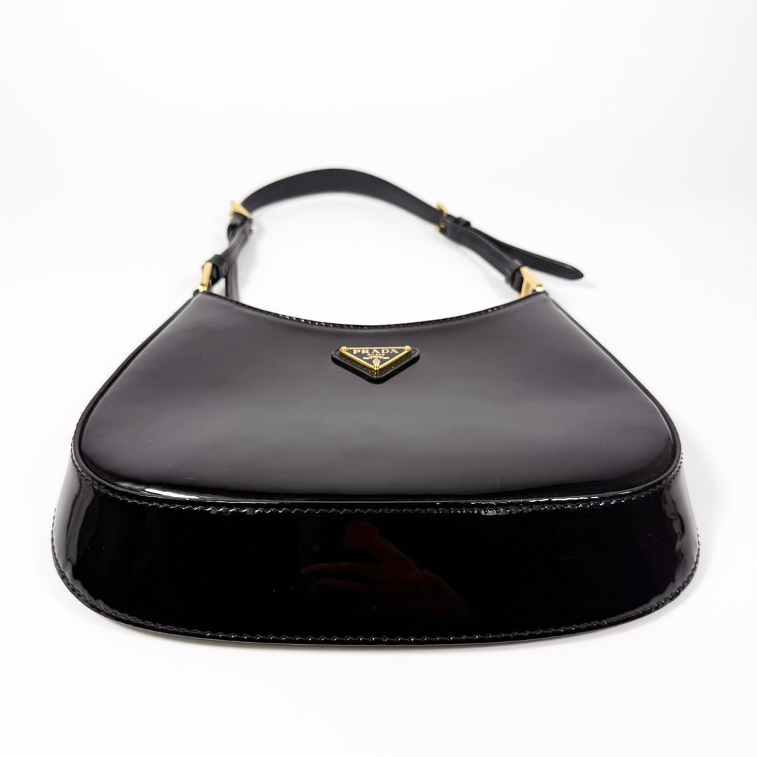 Prada Patent Leather Cleo Shoulder Bag