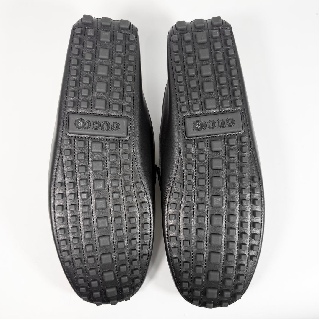 Gucci Interlocking G Driver Leather Loafer - Men’s 13.5