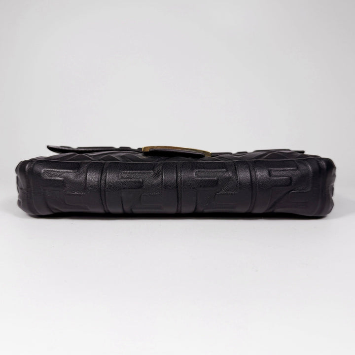 Fendi Nappa FF 1974 Embossed Baguette Bag