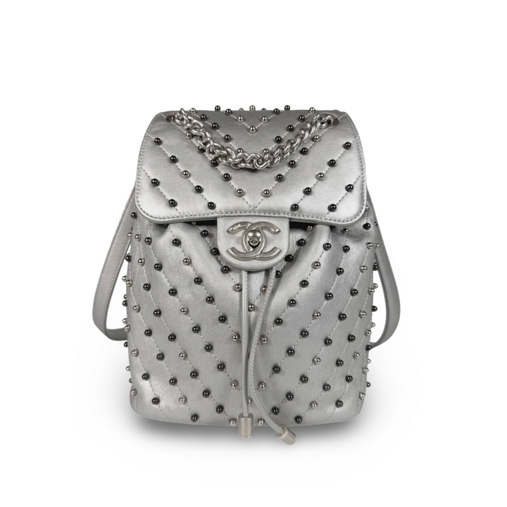Chanel Metallic Lambskin Stud Wars Backpack