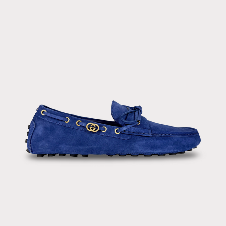 Gucci Suede Horsebit Driver Loafer - Men’s 12.5
