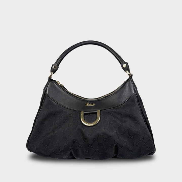 Gucci Canvas GG Abbey Hobo Bag