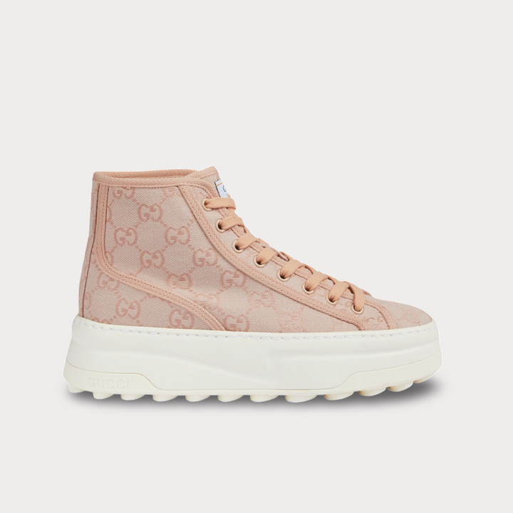 Gucci Canvas GG Supreme High Top Sneaker - Women’s 7.5