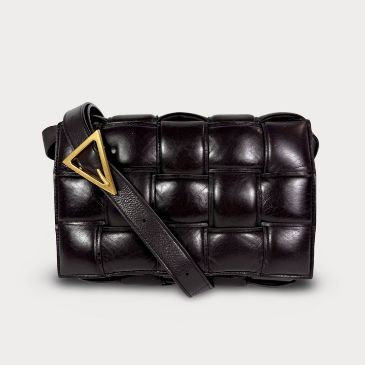 Bottega Veneta Nappa Maxi Intreccio Padded Cassette Crossbody Bag Fondant