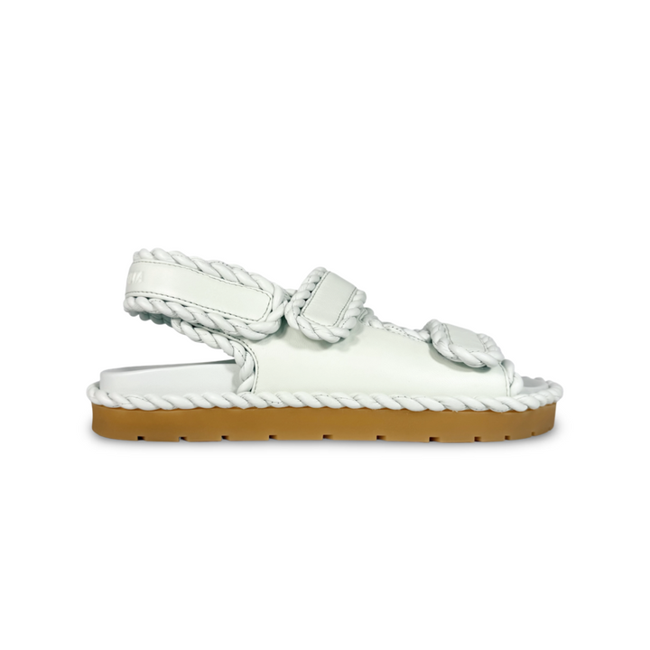 Bottega Veneta Leather Jack Flat Sandal - Women’s 10