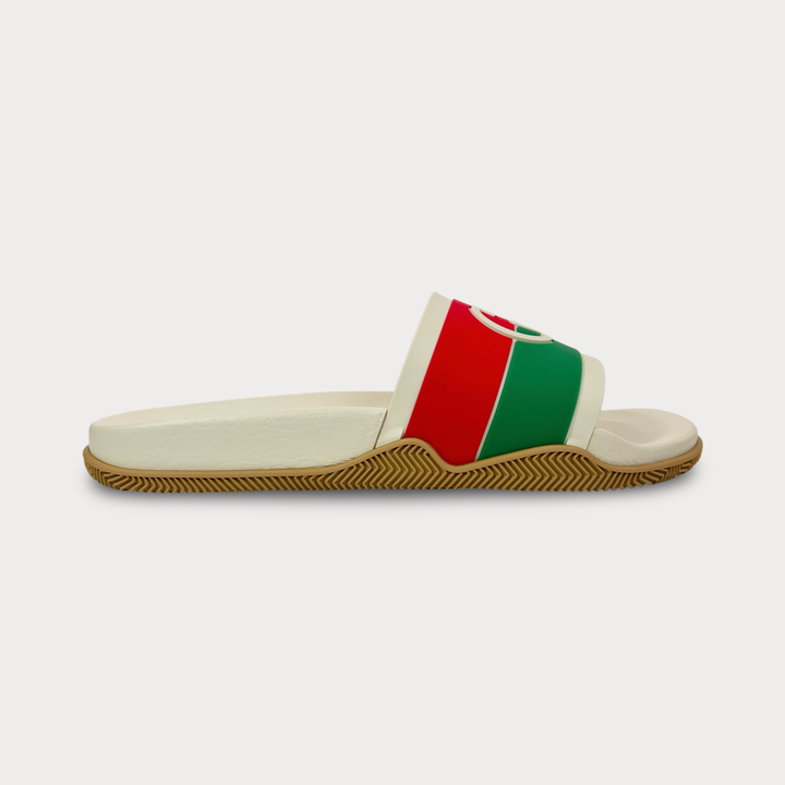 Gucci Interlocking G Rubber Slide Sandal - Women’s 8