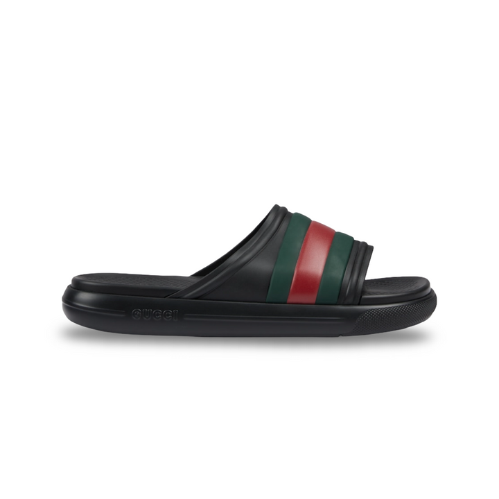 Gucci Web Rubber Pool Slide - Men’s 8.5
