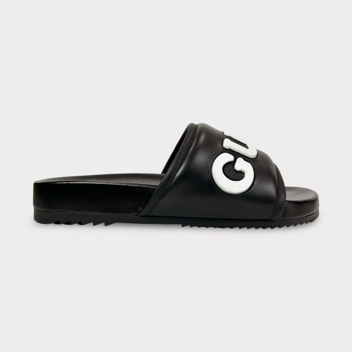 Gucci Sideline Leather Logo Slide - Men’s 11.5