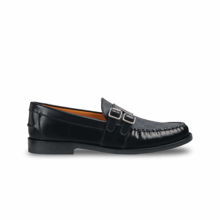 Gucci GG Supreme Leather Buckle Loafer - Men’s 8