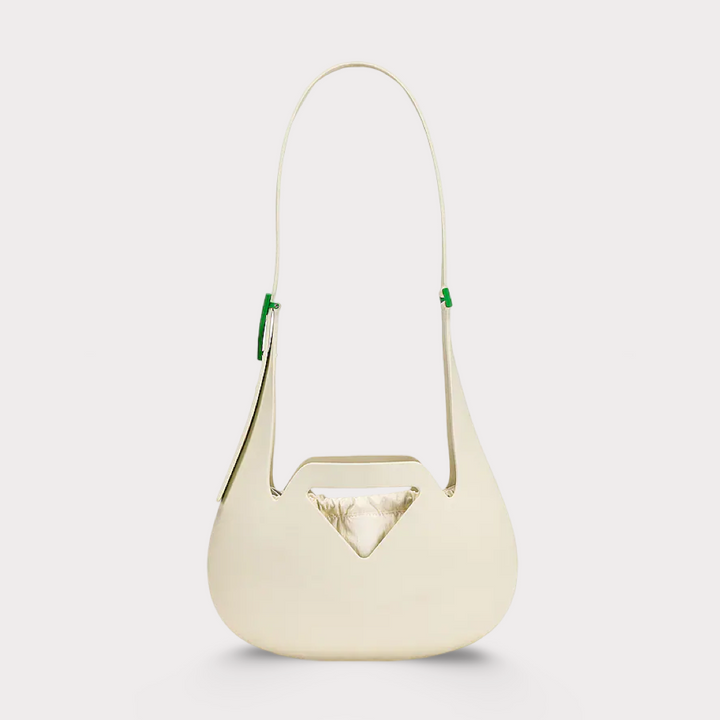 Bottega Veneta White & Parakeet Moulded Shoulder Bag