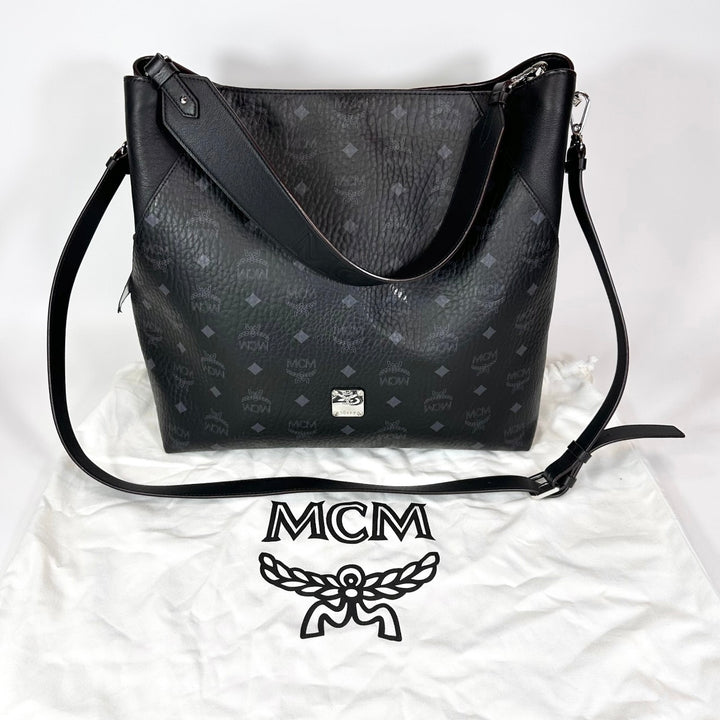 MCM Klara Visetos Hobo Shoulder Bag