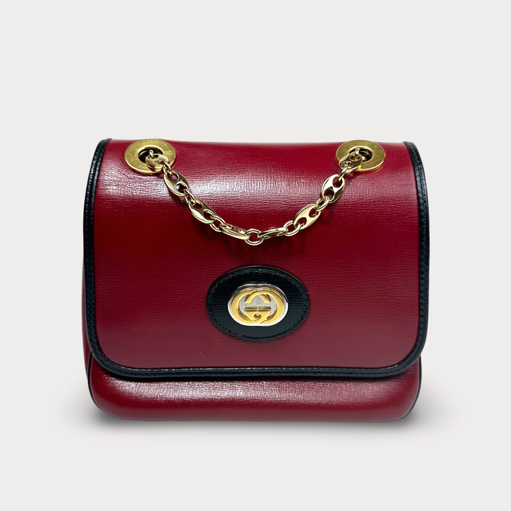 Gucci Calfskin Marina Chain Flap Bag