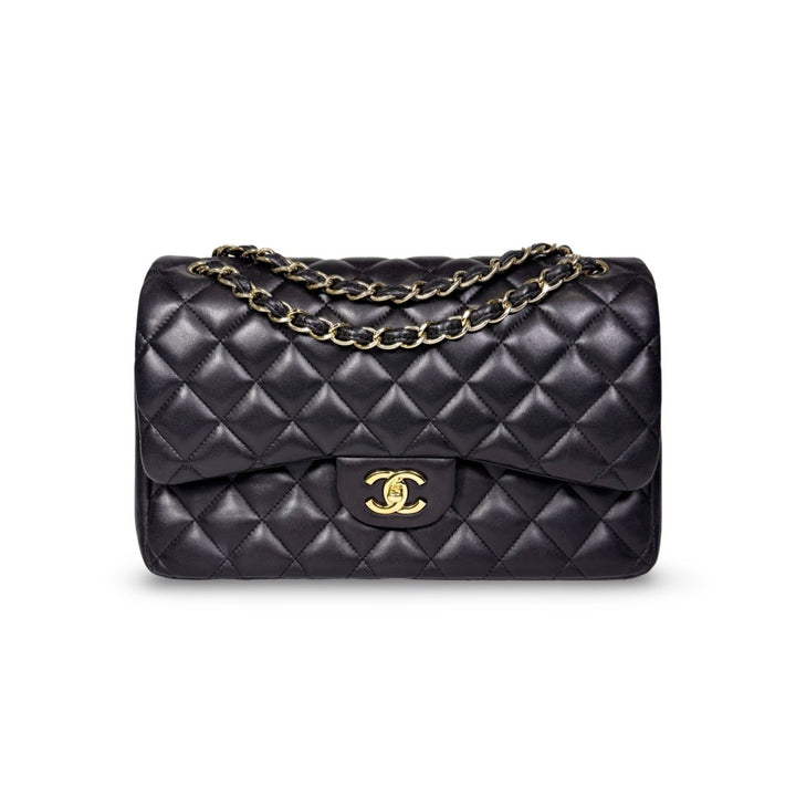 Chanel Quilted Lambskin Jumbo Double Flap Bag