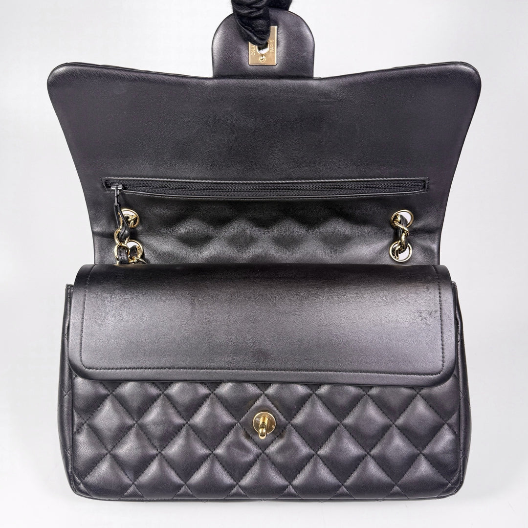 Chanel Quilted Lambskin Jumbo Double Flap Bag