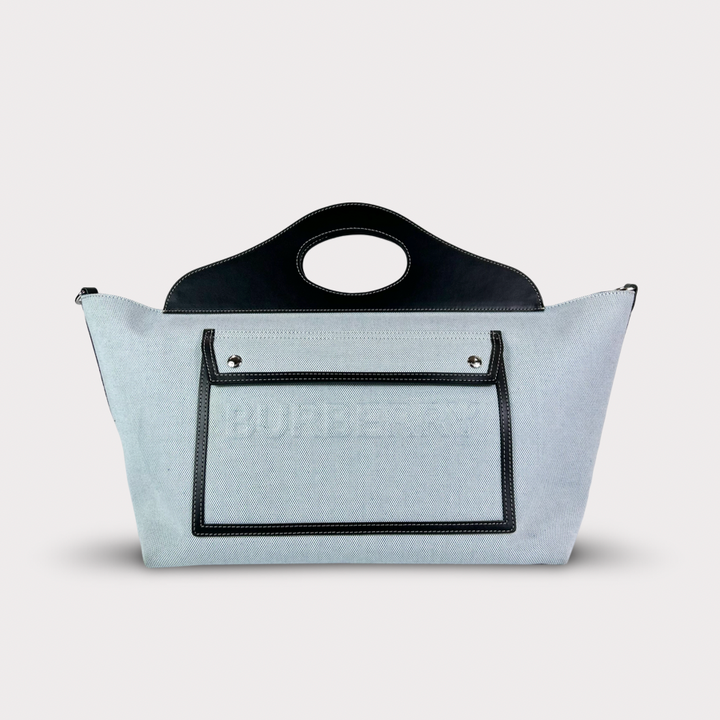 Burberry Canvas Cabas Pocket Tote Bag