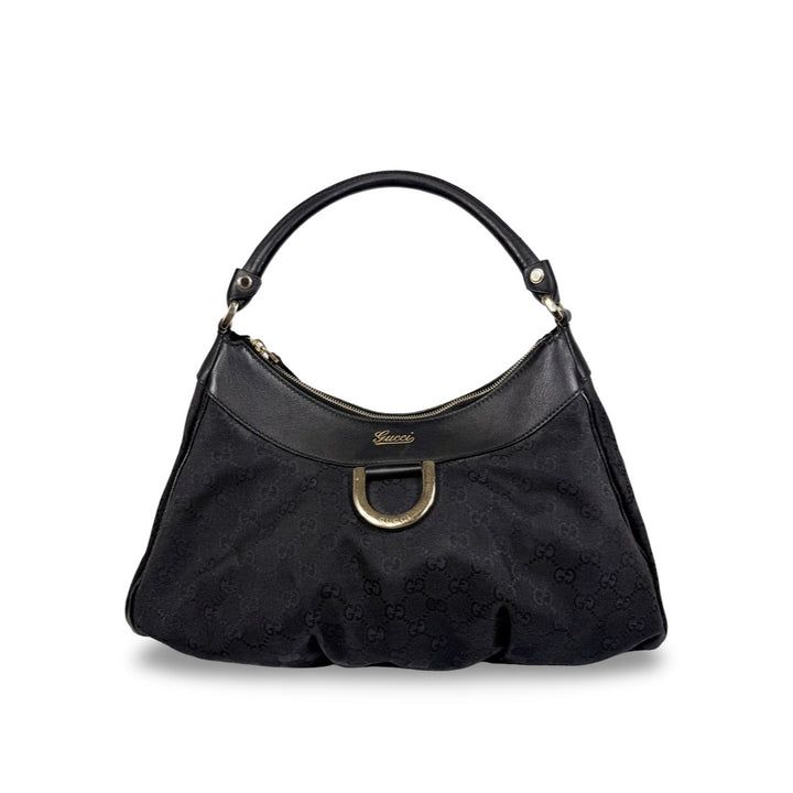 Gucci Canvas GG Abbey Hobo Bag