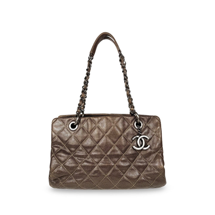 Chanel Quilted Caviar Chic Shopping Tote