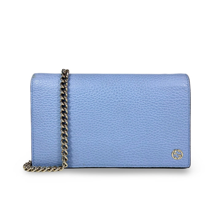 Gucci Interlocking G Betty Wallet On Chain Blue