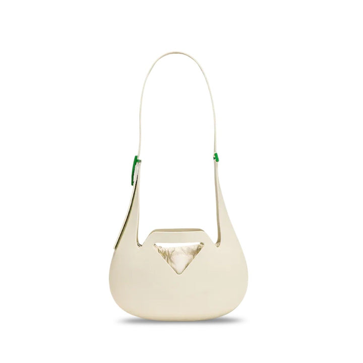 Bottega Veneta White & Parakeet Moulded Shoulder Bag
