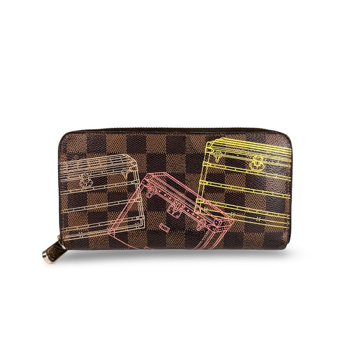 Louis Vuitton Damier Ebene Animation Zippy Wallet