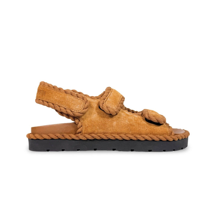 Bottega Veneta Suede Jack Flat Sandal - Women’s 7
