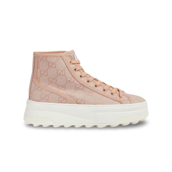 Gucci Canvas GG Supreme High Top Sneaker - Women’s 9.5