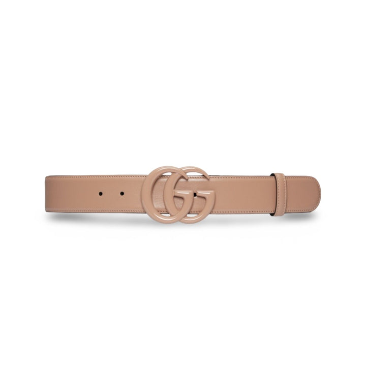 Gucci Enamel GG Marmont Monochrome Leather Belt 90 36