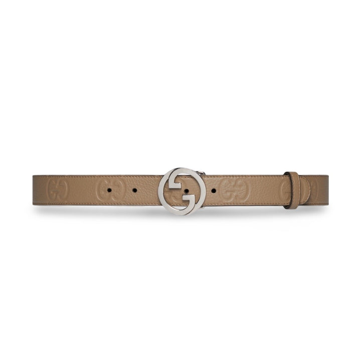 Gucci Blondie GG Embossed Leather Belt 90 36