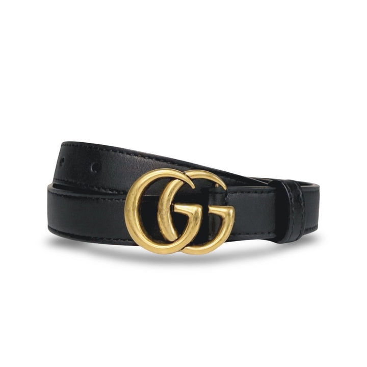 Gucci GG Marmont Smooth Leather Thin Belt 65 26