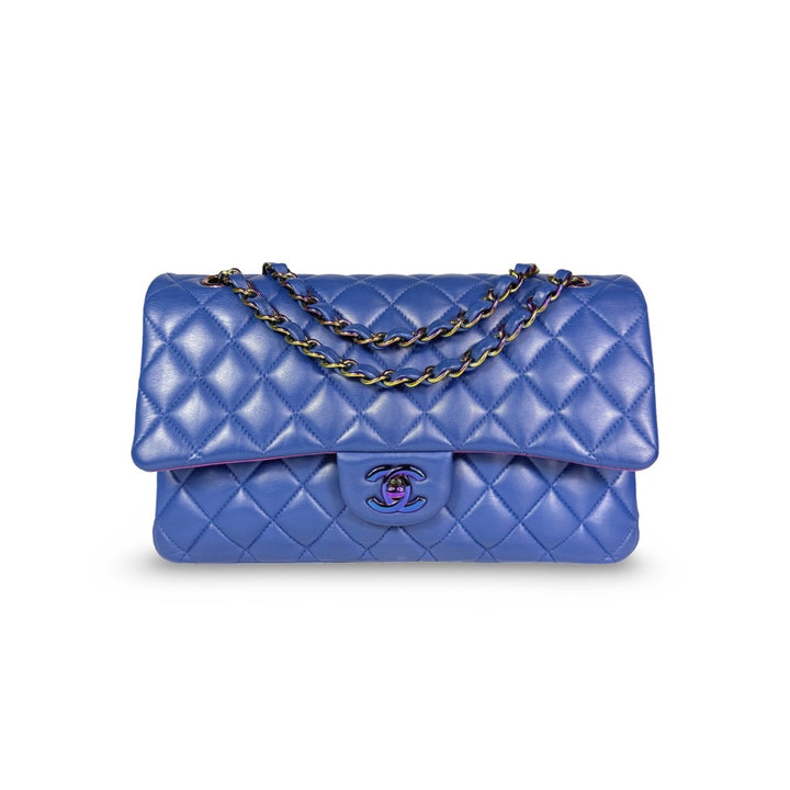 Chanel Rainbow Quilted Lambskin Medium Double Flap Bag