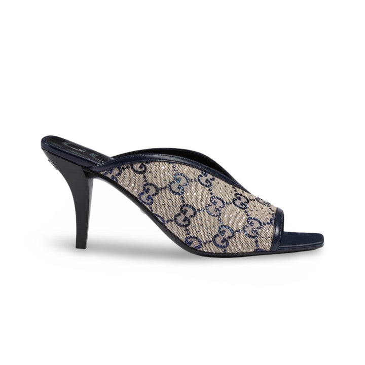 Gucci Tela Retino Kid Crystal GG Heel - Women’s 8.5