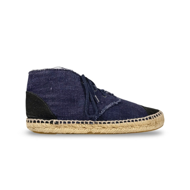 Chanel Lace Up Denim CC Espadrille - Women’s 8