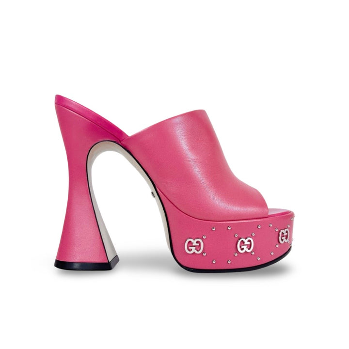 Gucci Janaya 150mm GG Studded Platform Heel - Women’s 7