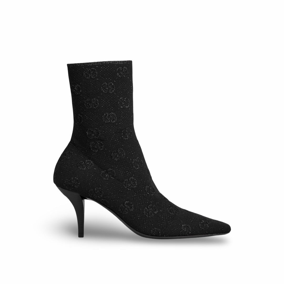 Gucci Jersey Knit GG Monogram Ankle Boot - Women’s 7