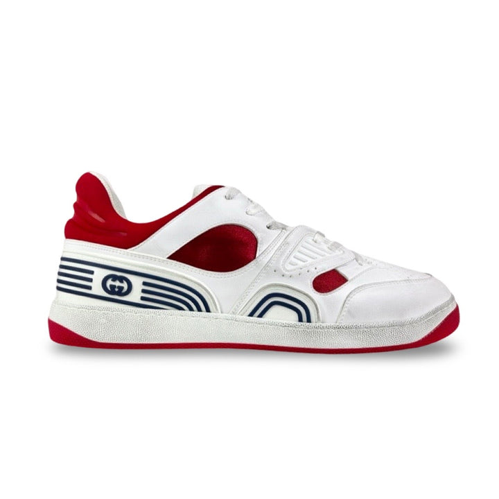 Gucci Distressed Basket Low Top Sneaker - Men’s 10.5