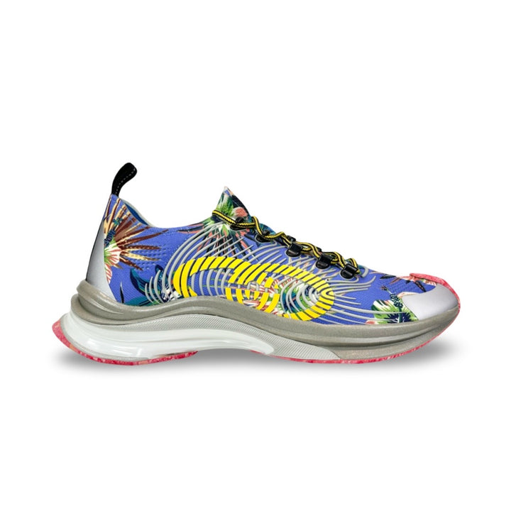 Gucci Technical Knit Floral Run Sneaker - Men’s 11
