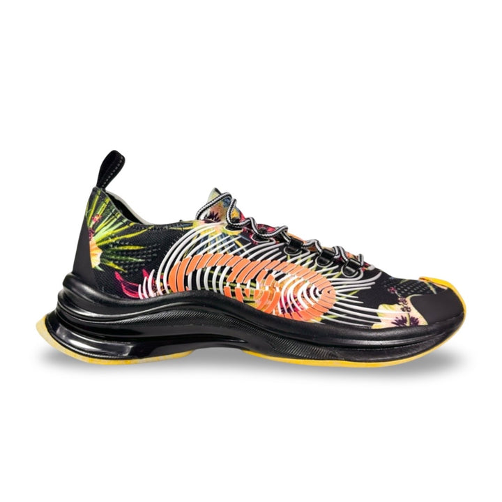 Gucci Technical Knit Floral Run Sneaker - Men’s 10