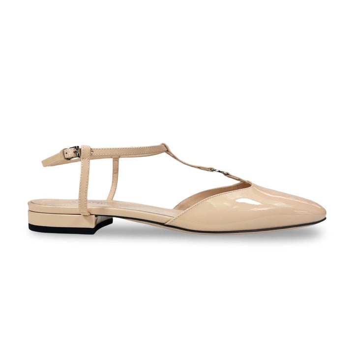 Gucci Double G Patent Leather Ballerina Flat - Women’s 6.5