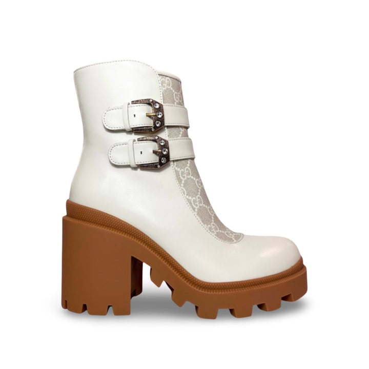 Gucci GG Supreme Kensington Nappa Monogram Boot - Women’s 11.5
