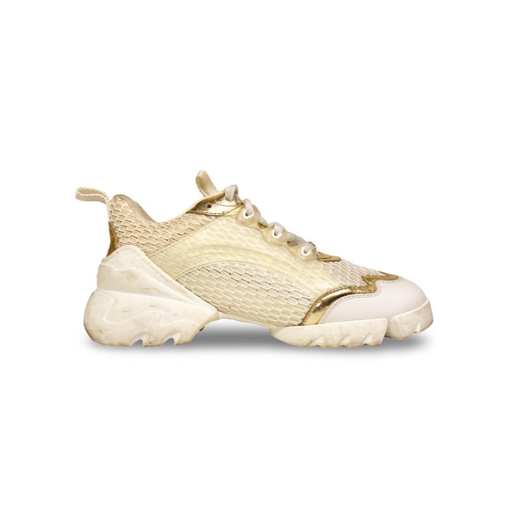 Christian Dior D-Connect Gold Mesh Sneaker - Women’s 7.5