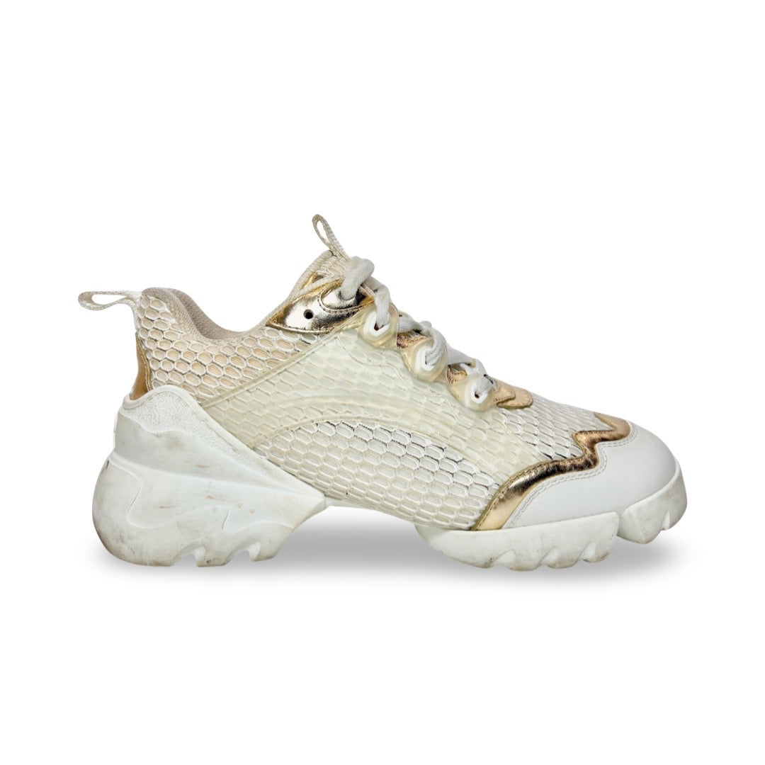 Christian Dior D-Connect Gold Mesh Sneaker - Women’s 7.5