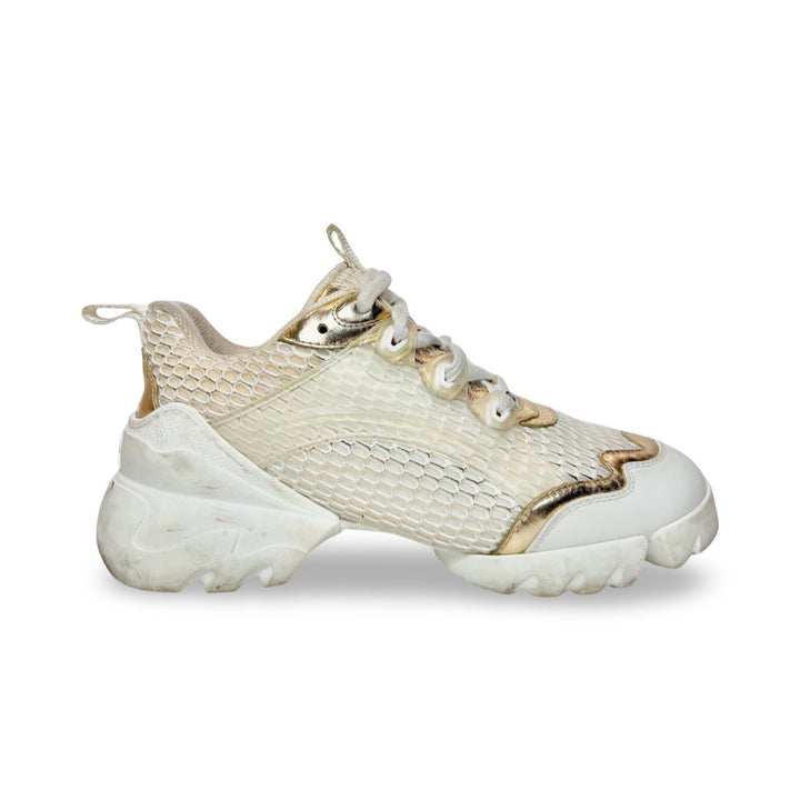 Christian Dior D-Connect Gold Mesh Sneaker - Women’s 7.5
