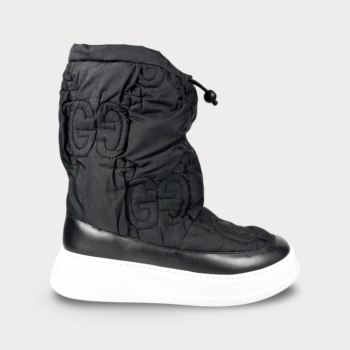 Gucci Matelasse Nylon Maxi GG Snow Boot - Men’s 12