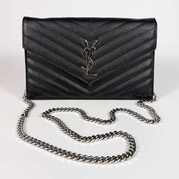 Saint Laurent Cassandre Envelope Wallet On Chain