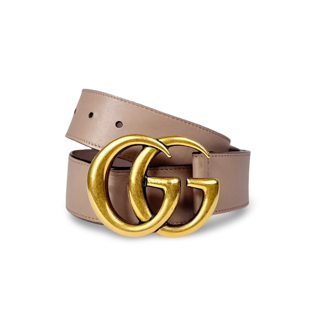 Gucci GG Marmont Smooth Leather Belt 75 30